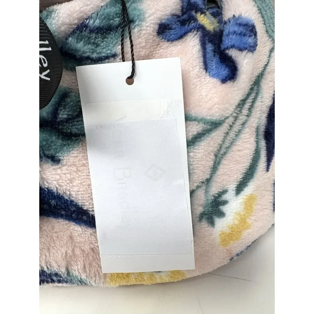 Vera Bradley Paradise Coral Throw Blanket Floral NWT Flowers Garden Light Pink
